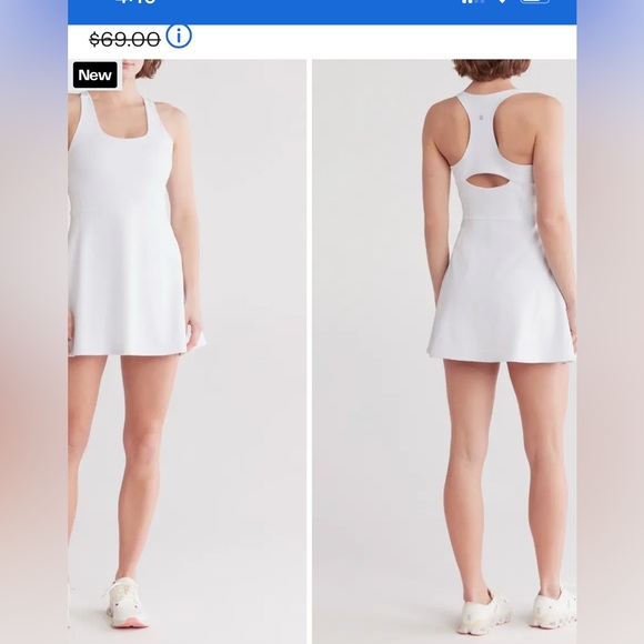 Zella 🎾💛🤍 Outscore Racerback Dress - Picture 5 of 12